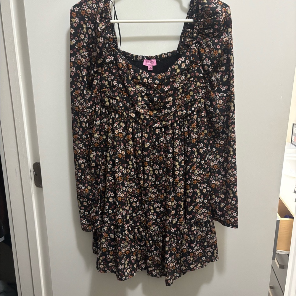 Miami Black Floral Women's Blouse